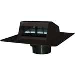 Duraflo 6013BL Roof Dryer Exhaust Vent, 5 in Duct, Black Hood