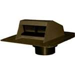 Duraflo 6011BR Exhaust Vent, 10.94 in OAL, 12.98 in OAW, 117 sq-in Net ...